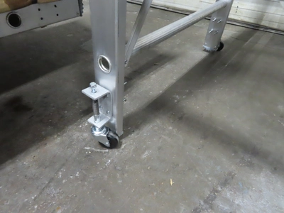 Rolling Work Platform with Stairway, 4'