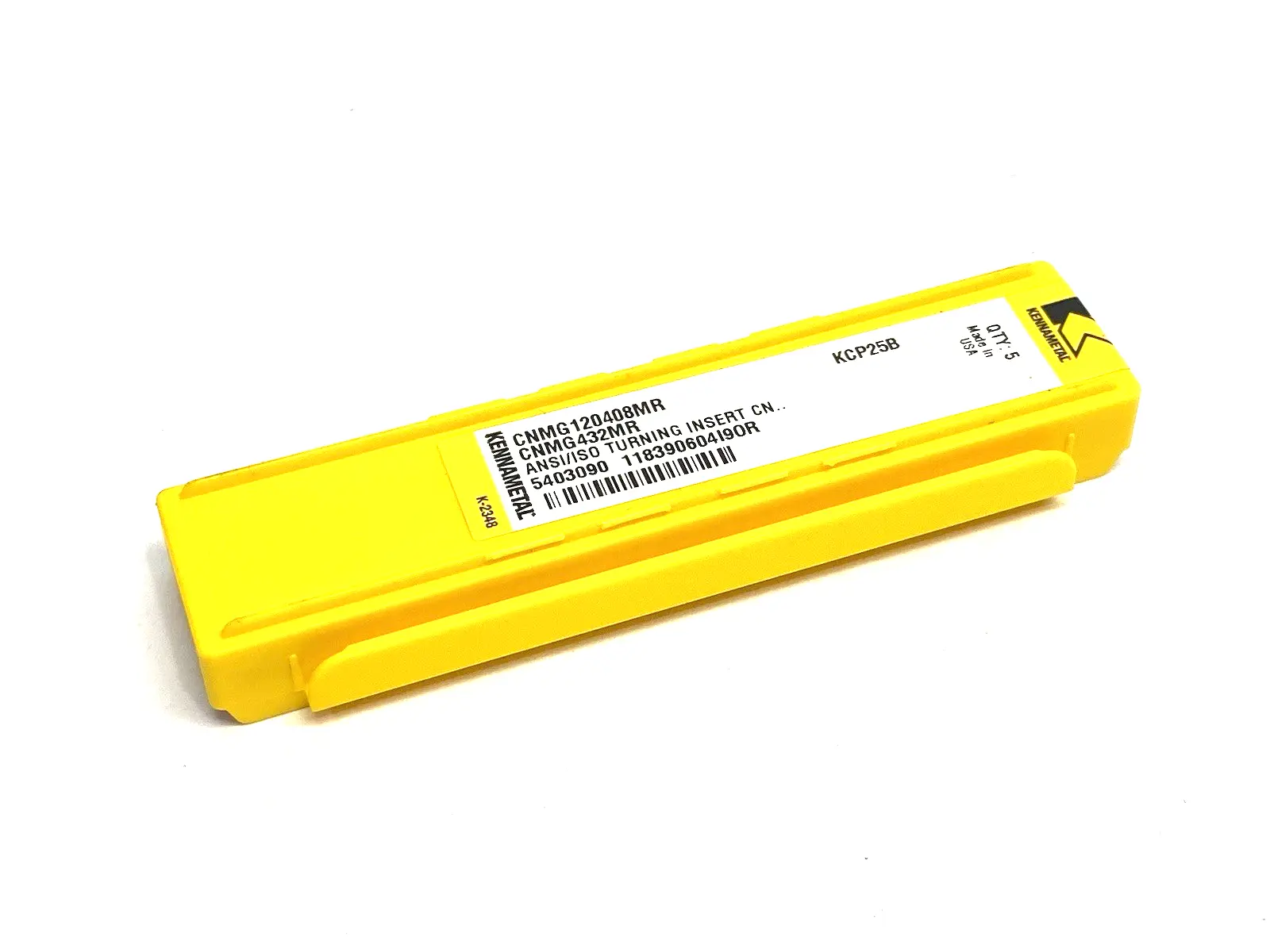 NEW KENNAMETAL KENLOC™ INSERT, NEGATIVE C-STYLE CNMG120408MR