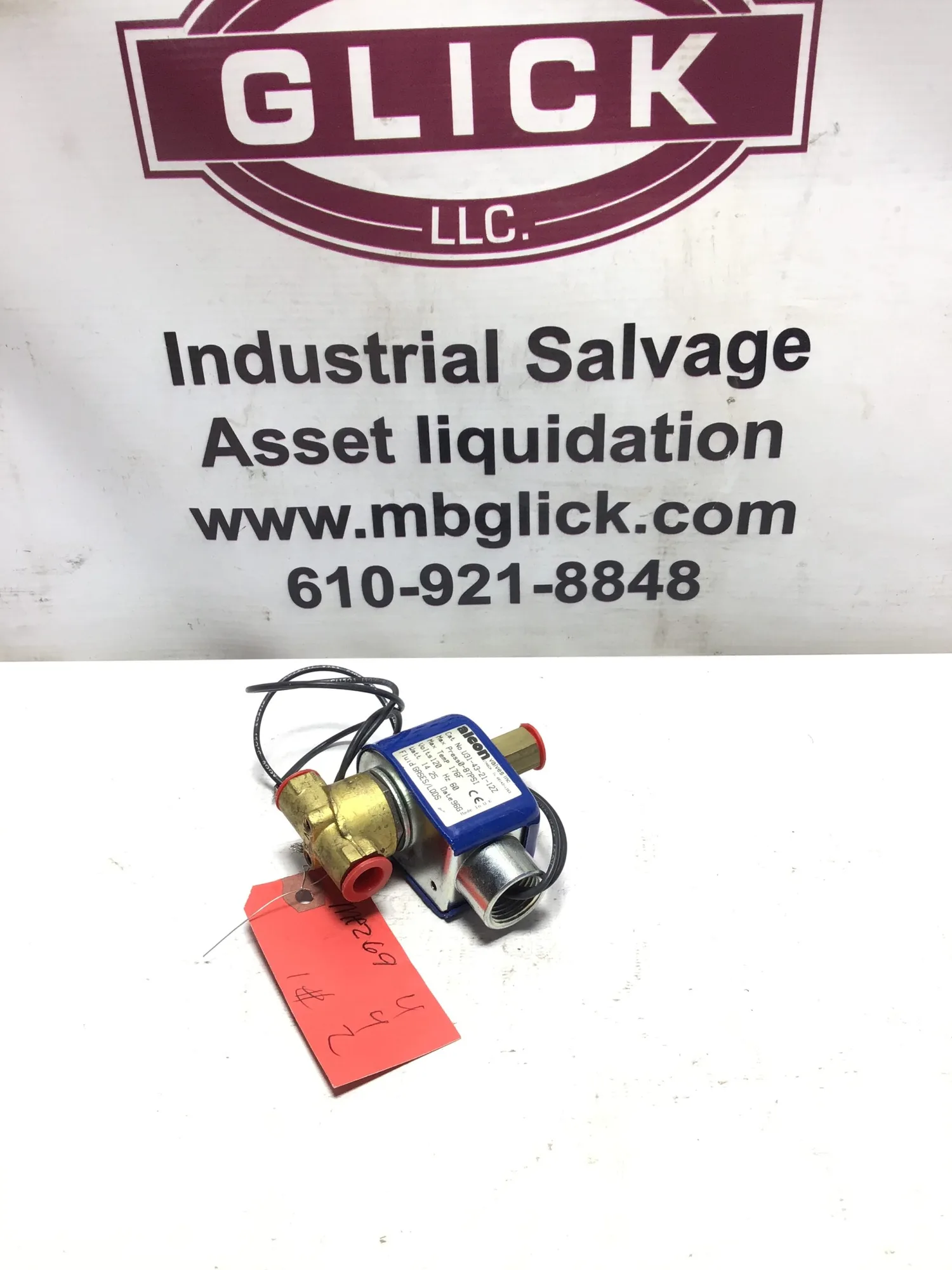 Alcon U31-43-21-12Z 1/4″ Brass 3 Way Solenoid Valve 120V 60Hz 14.25W