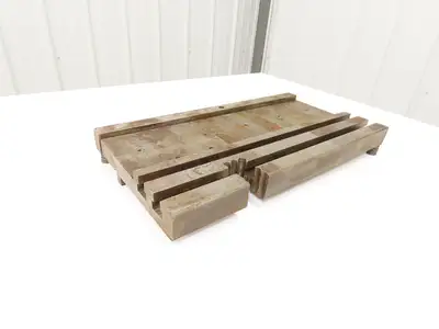 Press Brake Bed Offset Tang Base 9.5" Deep 18" Wide With T Slots 1/2" Tang