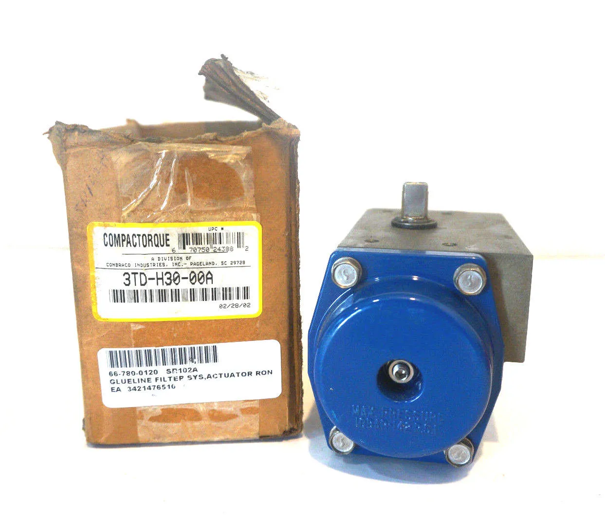 NEW COMPACTORQUE 3TD-H30-00A ACTUATOR 3TDH3000A