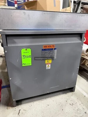 Used SQUARE D 45KVA TRANSFORMER Tooling & Accessories (Other) Illinois US | Meadoworks #1496563
