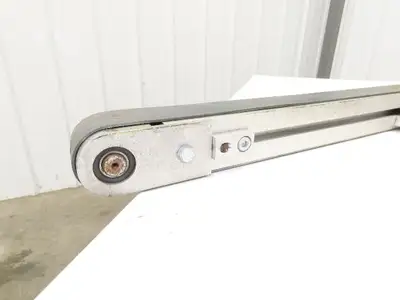 50mm Aluminum Dual Belt Conveyor 40mm Twin Belt 18"OAW 59.5"L No Drive
