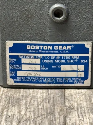 BOSTON GEAR 726-5-G Gearboxes & Speed Reducers | ESS Industrial Equipment Sales (4)