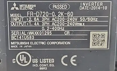 USED MITSUBISHI Mitsubishi FR-D720-0.2K-60