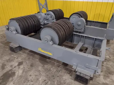 120 TON (240,000 LBS) RANSOME PANDJIRIS POWERED TANK TURNING ROLLS, POWER & IDLER: STOCK #23143