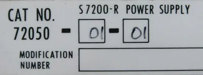 USED BENTLY NEVADA 72050-01-01 POWER SUPPLY 720500101 S7200-R