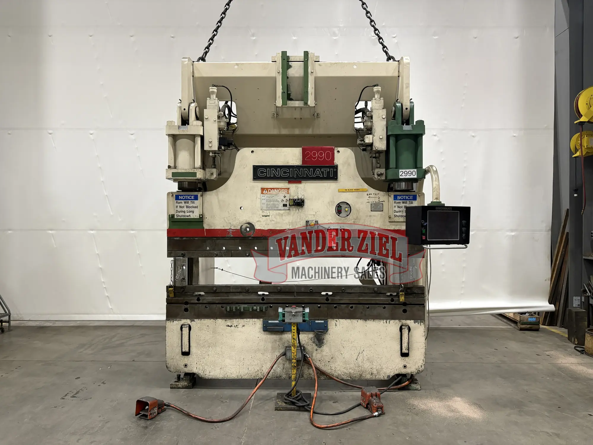 Cincinnati 8’ x 175 Ton Hydraulic Press Brake, Model 175 FMII x 6