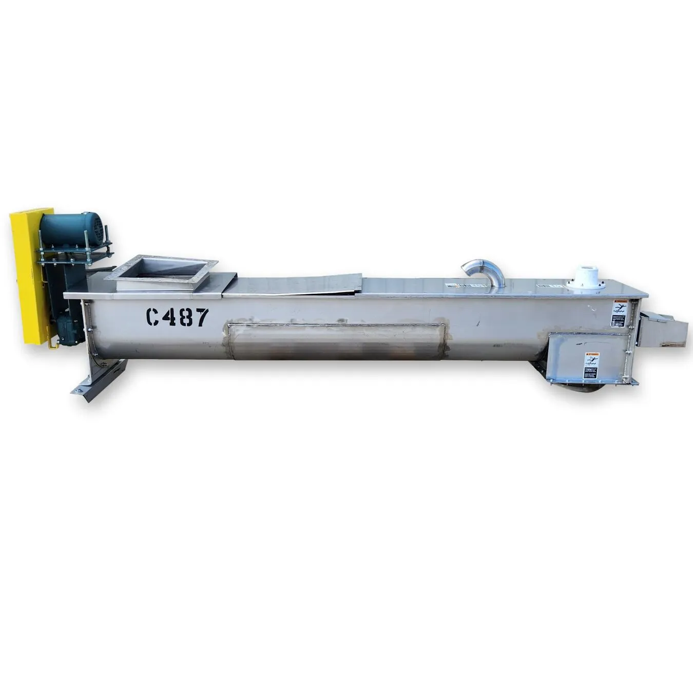 Used 13" dia. X 9' Long Industrial Screw Auger Conveyor