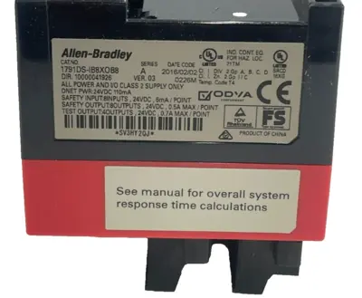 ALLEN BRADLEY 1791DS-IB8XOB8 I/O MODULE 24VDC SER. A 1791DSIB8XOB8 NEW, SURPLUS