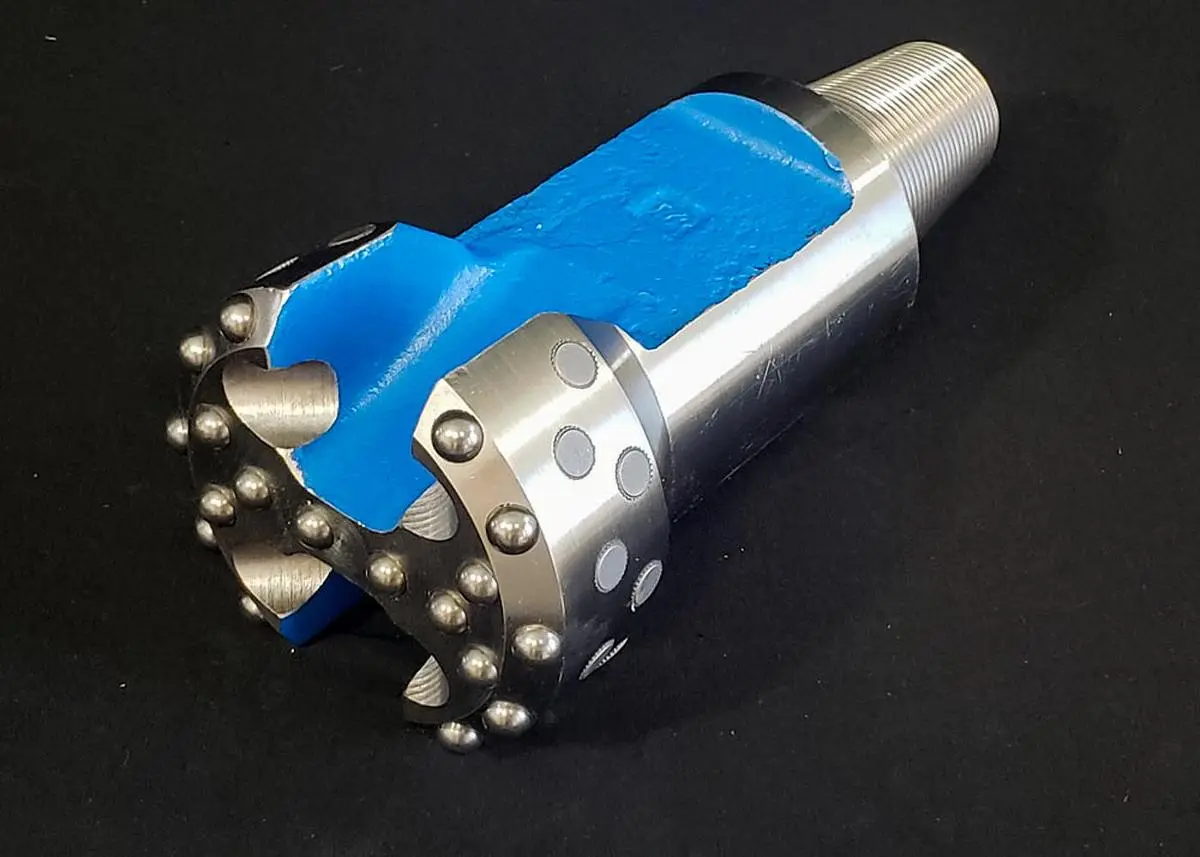 Used TRIDENT SUPREME 8" FLAT FACE CARBIDE BUTTON CABLE TOOL DRILL BIT 2-1/4"X3-1/4" CONNECTION Drills Pennsylvania US | East West Machinery & Drilling #1485569