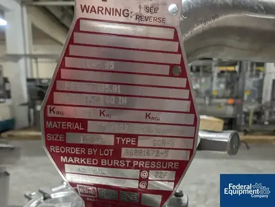 USED Precision 150 Liter Precision Stainless Reactor, 316L, 45/100#