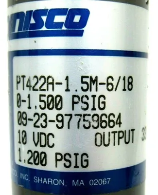 NEW DYNISCO PT422A-1.5M-6/18 TRANSDUCER PT422A15M618