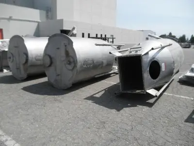 Bin, 175 CF, S/st, 60" X 10', Live Bin Bottom, Auger (3) #S740527