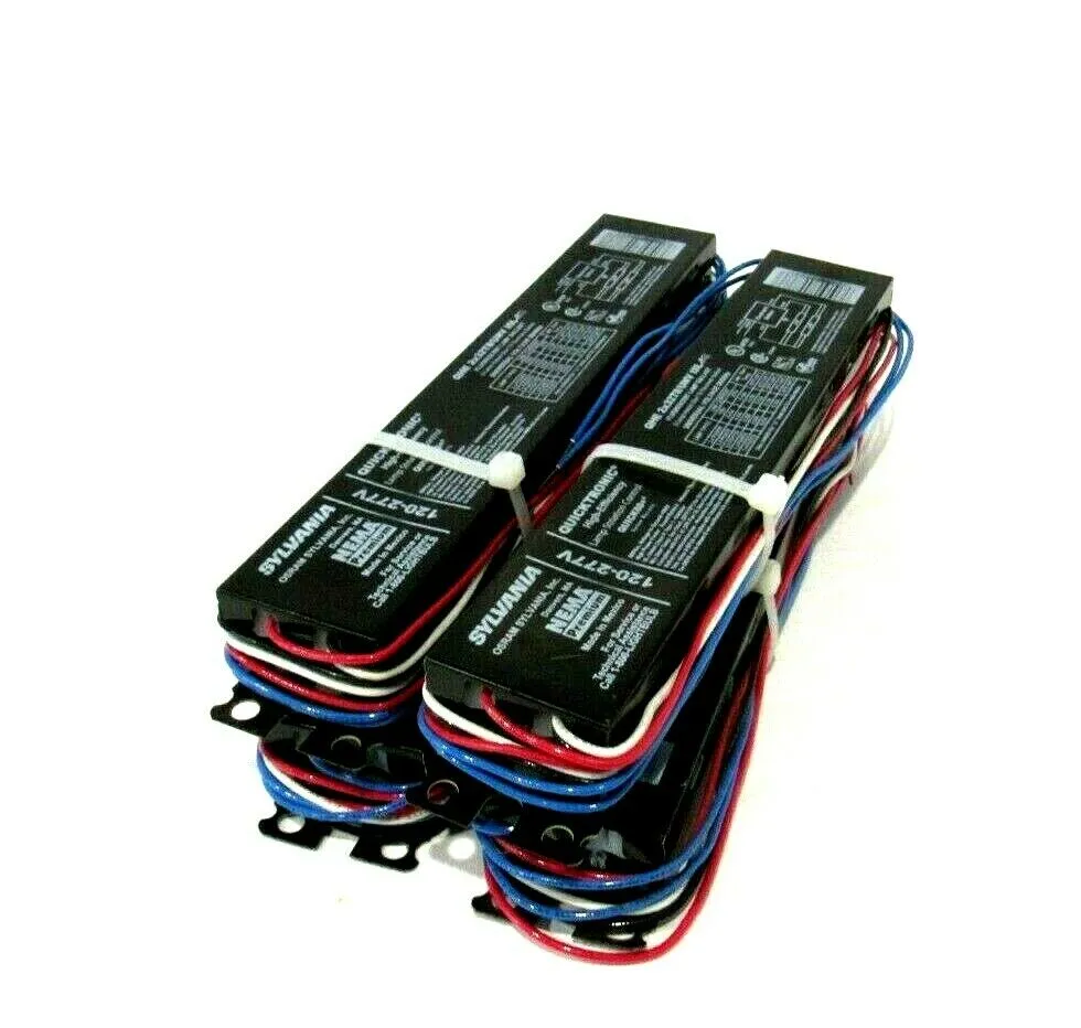 LOT OF 4 NEW SYLVANIA QHE 2X32T8/UNV ISL-SC BALLASTS QHE2X32T8UNVISLSC