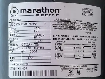 USED MARATHON ELECTRIC NOX031