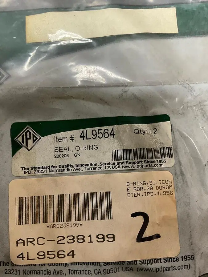 IPD O-RING PN: 4L9564