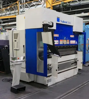 73 TON X 80" TRUMPF HYDRAULIC PRESS BRAKE MODEL TRUBEND 3066