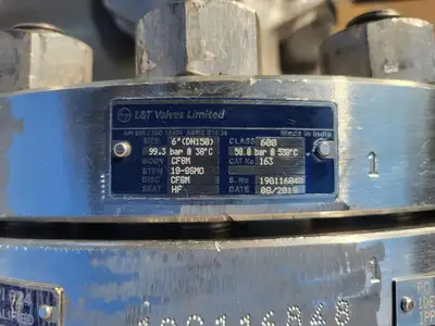 USED 2019 L&T VALVES LIMITED API 624
