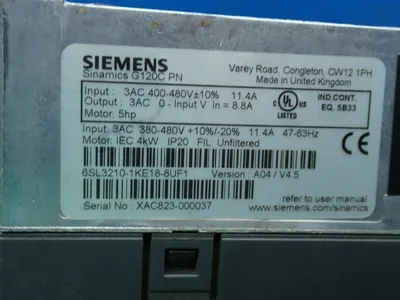 NEW SIEMENS 6SL32101KE188UF1