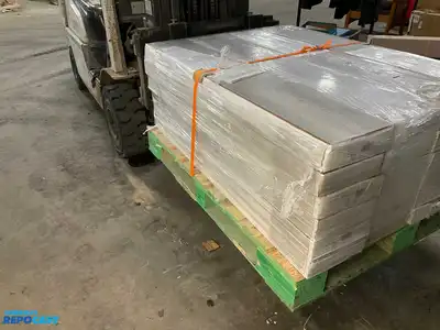 Pallet of 24 cases of Home Decorators Collection Brookstone Oak 12 mm T x 8 in. W Waterproof...