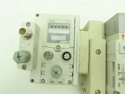 SMC SV Series 6-Station Manifold w/EX600 Serial Interface 24VDC Solenoid Valves