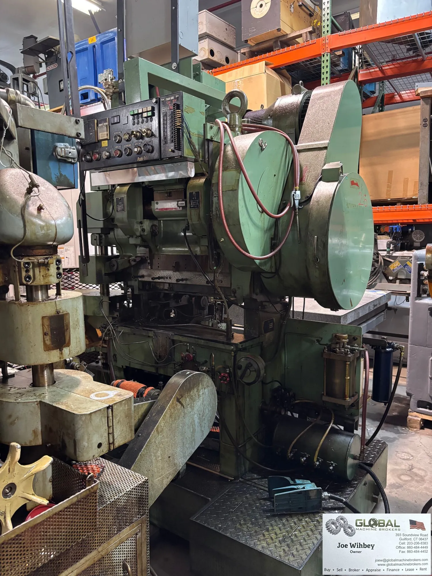 Asahi Seiki TP-25 Transfer Press 25 Ton 2" Stroke New 1994