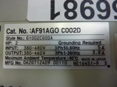 USED CUTLER HAMMER AF91AGO