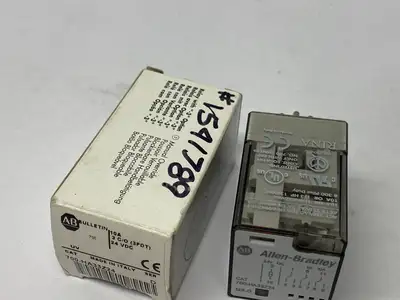 USED ALLEN-BRADLEY SER. D DIRECT PLUG-IN RELAY 10A 3 C/O 24VDC