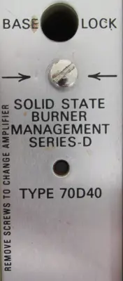 USED FIREYE 70D40 BURNER CONTROL SERIES D