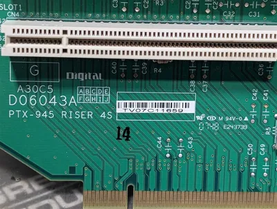 Digital A30C5 D06043A Backplane Board PTX-945 RISER 4S Used