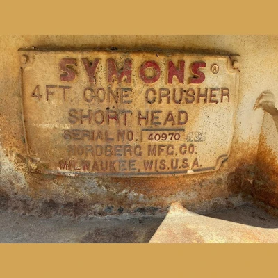 Used SYMONS NORDBERG MFG. CO 4.25 FOOT Cone Crushers Kentucky US | Savona Equipment LTD #1184788