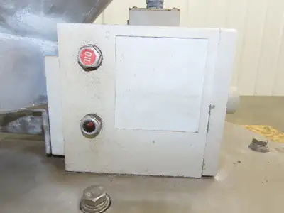 K Tron Twin Screw Feeder Unit Load Cell 20 Gallon Aluminum Hopper