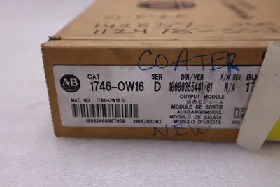 Allen Bradley 1746-OW16 /D SLC 500 16-Ch N.O. Relay Output Module - STOCK 3844CC