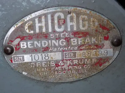 Used CHICAGO 1018 Apron Brakes Ohio US | HGR 24 #1150430