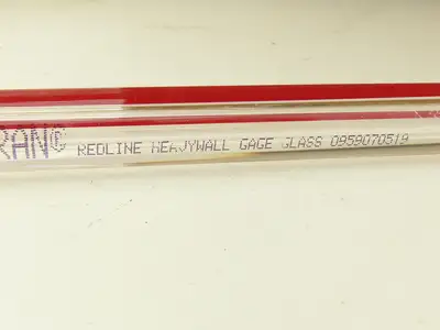 Duran 601-GG-034-2400 Redline HW Boiler Gage Glass 3/4"OD x 9-3/4" Long Lot of 8