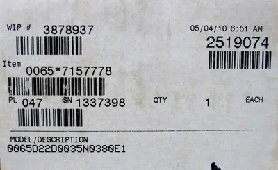 NEW ROSEMOUNT 65D22D0035N0380E1 TRANSMITTER 0065D22D0035N0380E1 0065-7157778