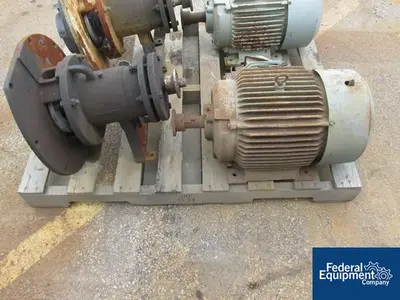 USED Wanner Engineering Stan-Cor Pump Impeller With motor, KYNAR