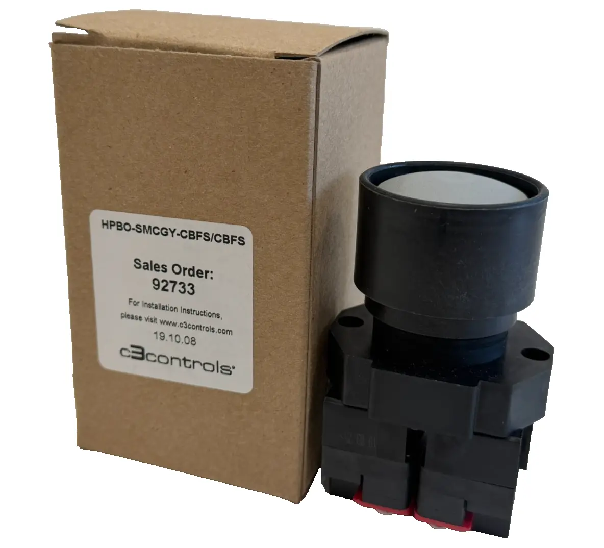 NEW C3 CONTROLS HPBO-SMCGY-CBFS/CBFS PUSH BUTTON 92733 HPBOSMCGY CBFS