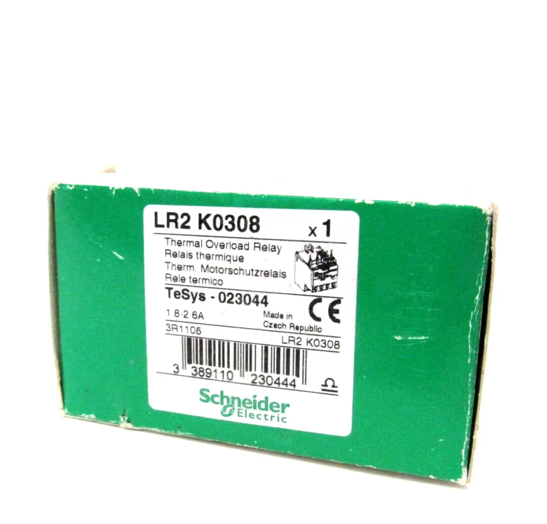 NEW SCHNEIDER ELECTRIC LR2K0308 OVERLOAD RELAY