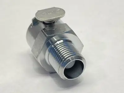 NEW OMEGA CHROME PLATED BRASS COUPLING 1/8" FLOW