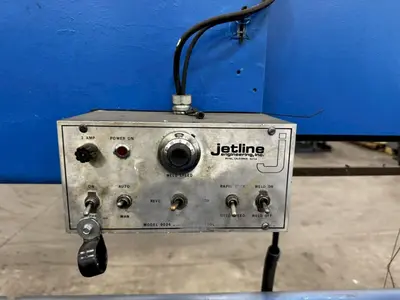 54" JETLINE MODEL #SWC-3A SEAM WELDER WITH SYNCROWAVE 250DX WELDER: YOBRO #23913