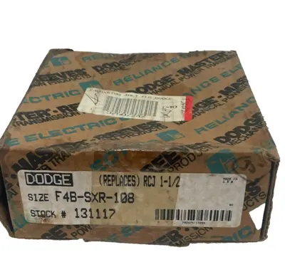 NEW DODGE 131117 BALL BEARING F4B-SXR-108 4 BOLT