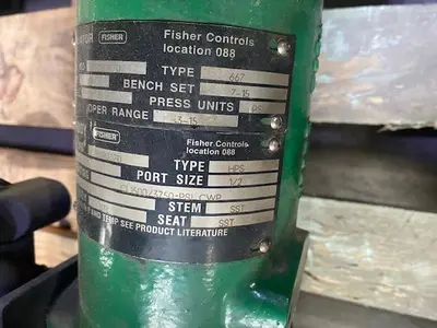 Used FISHER CONTROL VALVE Pump & Valve Parts Pennsylvania US | Global Equipment International, LLC #1342532