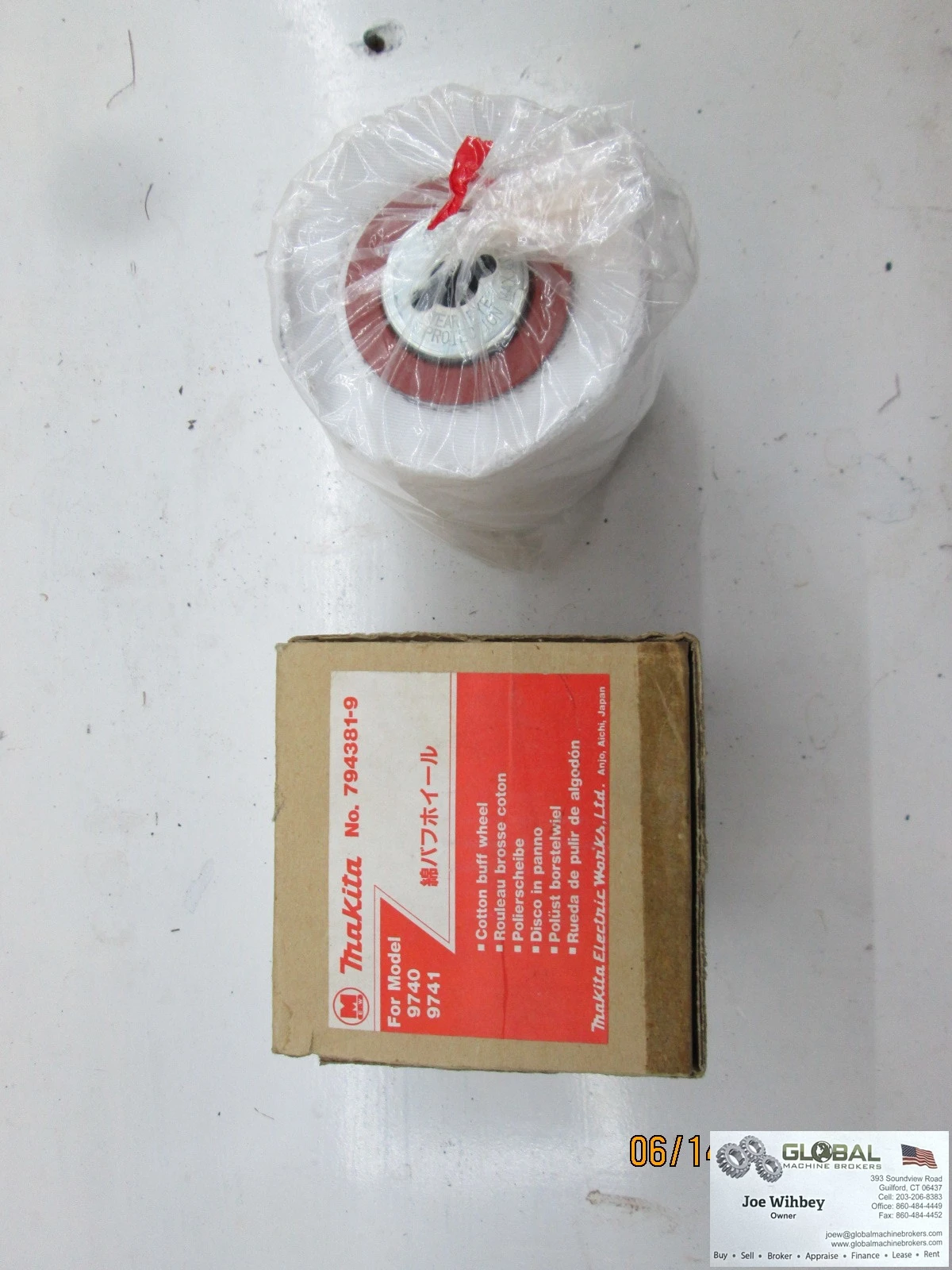 Makita Cotton Buff Wheel 9740-9741.