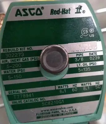 ASCO SC8210G1 Red Hat Valve Loc6C23/2