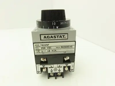 Agastat 7022SF Time Delay Relay 10 Amp Programable 1-10 Minutes 250VDC