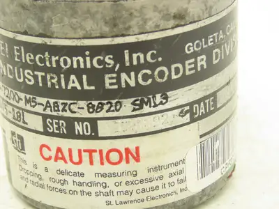 BEI Industrial H25E-SB-7200-M5-ABZC-8820-SM13 Rotary Encoder 5V 3/8" Shaft