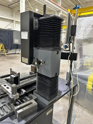 AMETEK NEWAGE VERSITRON MODEL AT-130 RDS HARDNESS TESTER w/ FIXTURE TABLE