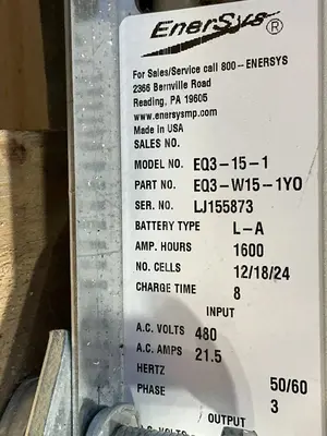 Used ENERSYS EQ3151 Material Handling (misc) Ohio US | HGR 24 #1439662